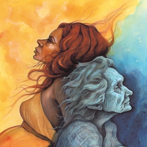 Cailleach in blu e oro
