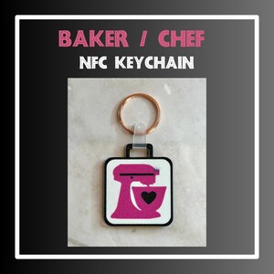 Bäcker NFC-Schlüsselanhänger für Köche Smartphone-Anhänger Smartphone-Anhänger Smartphone-Anhänger für Konditoreien und mehr