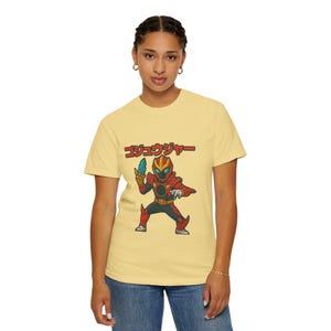 Number One Sentai Gojuger T-shirt, Superhero Tee, Geeky Shirt, Japanese Anime Top, Power Rangers Fan Apparel image 5