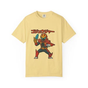 Number One Sentai Gojuger T-shirt, Superhero Tee, Geeky Shirt, Japanese Anime Top, Power Rangers Fan Apparel image 6