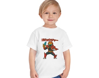 Toddler T-Shirt, Number One Sentai Gojuger Fan Shirt, Gift for Kids, Short Sleeve Tee, Power Rangers Inspired Apparel, Children's Clothing