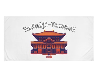 Towel, Todaiji-Tempel in Japan design, Japanese Temple Bath Towel, Soft Cotton Towel, Mink-Cotton Washcloth, Decorative Towel Gift, Travel