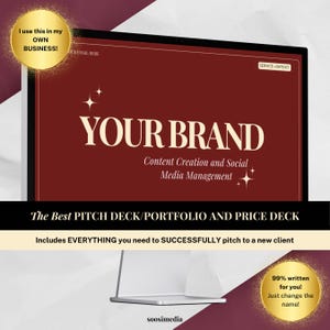 Socialmediamanager en UGC-portfoliosjabloon, canva-sjabloon, zakelijke sjablonen, sociale media, sociale-mediasjablonen