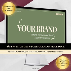 Socialmediamanager en UGC-portfoliosjabloon, canva-sjabloon, zakelijke sjablonen, sociale media, sociale-mediasjablonen