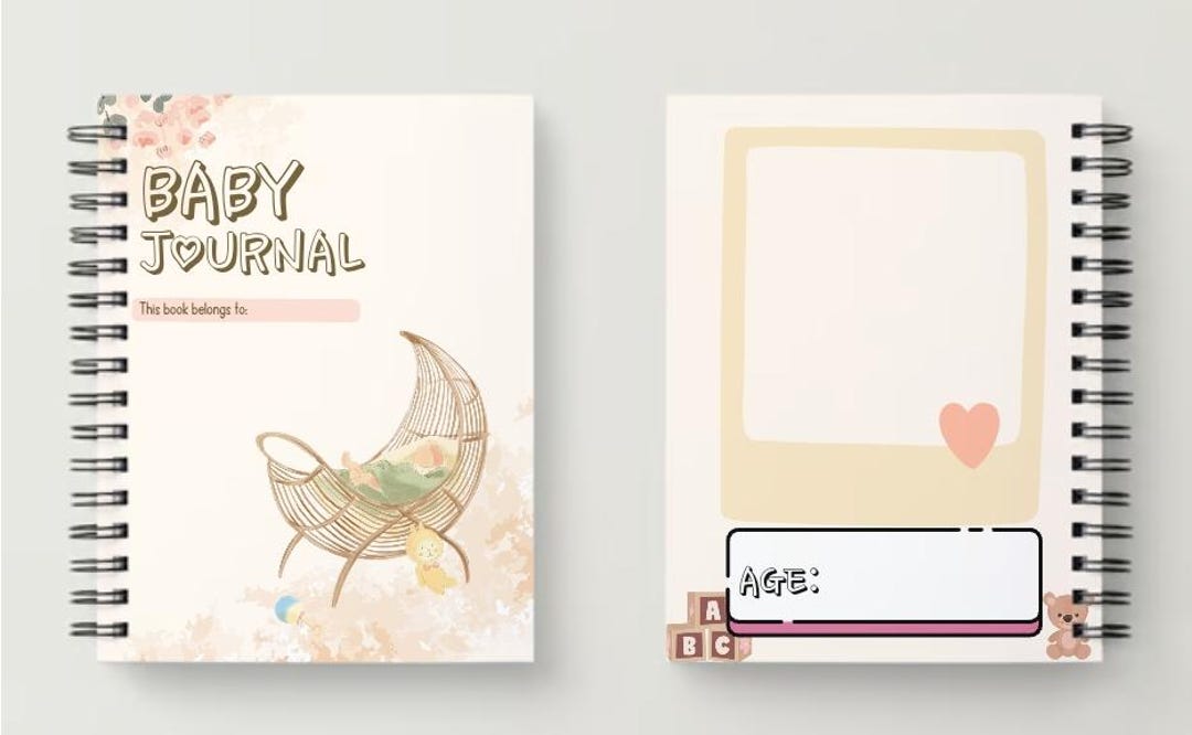Baby Journal Printable Notebook Template - Etsy