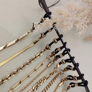Personalized Gold Sunglasses Chain: Custom Name Jewelry