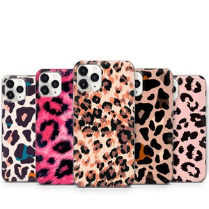 Leopard Skin Print Telefoon Case Voor iPhone 16 ProMax 15 14 13 12 11 X XS Samsung S25 Ultra S24 S23 S22 S21 S20 S10 A36 A56 Pixel 9 Pro 8 8A 7