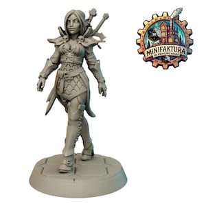 Female Vampire Duelist 01 - Galaad Miniatures  | DnD RPG Miniature for Tabletop Games | Dungeons and Dragons Mini | Painting Miniature I