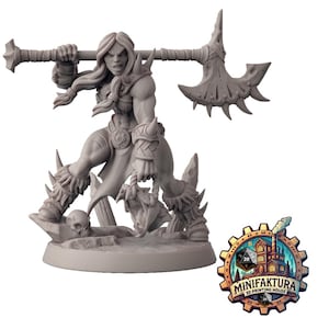 Brunilde Snakeslayer - Handwerkergilde | D&D Rollenspiel Miniatur für Tabletop Spiele | Dungeons and Dragons Mini | Gemälde Miniatur I