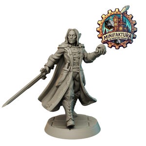 Male Vampire Duelist 01 - Galaad Miniatures  | DnD RPG Miniature for Tabletop Games | Dungeons and Dragons Mini | Painting Miniature I