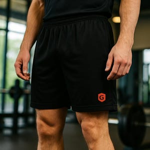 Men&#39;s Activewear Shorts, Lightweight Gym Training Shorts, Moisture-Wicking Workout Bottoms, Athletic Running Fitness Shorts,