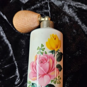 Vintage Royal Bavaria Germany Porcelain Atomizer Scent Perfume Spray Bottle Scent 4 inches tall Collectible Bottle