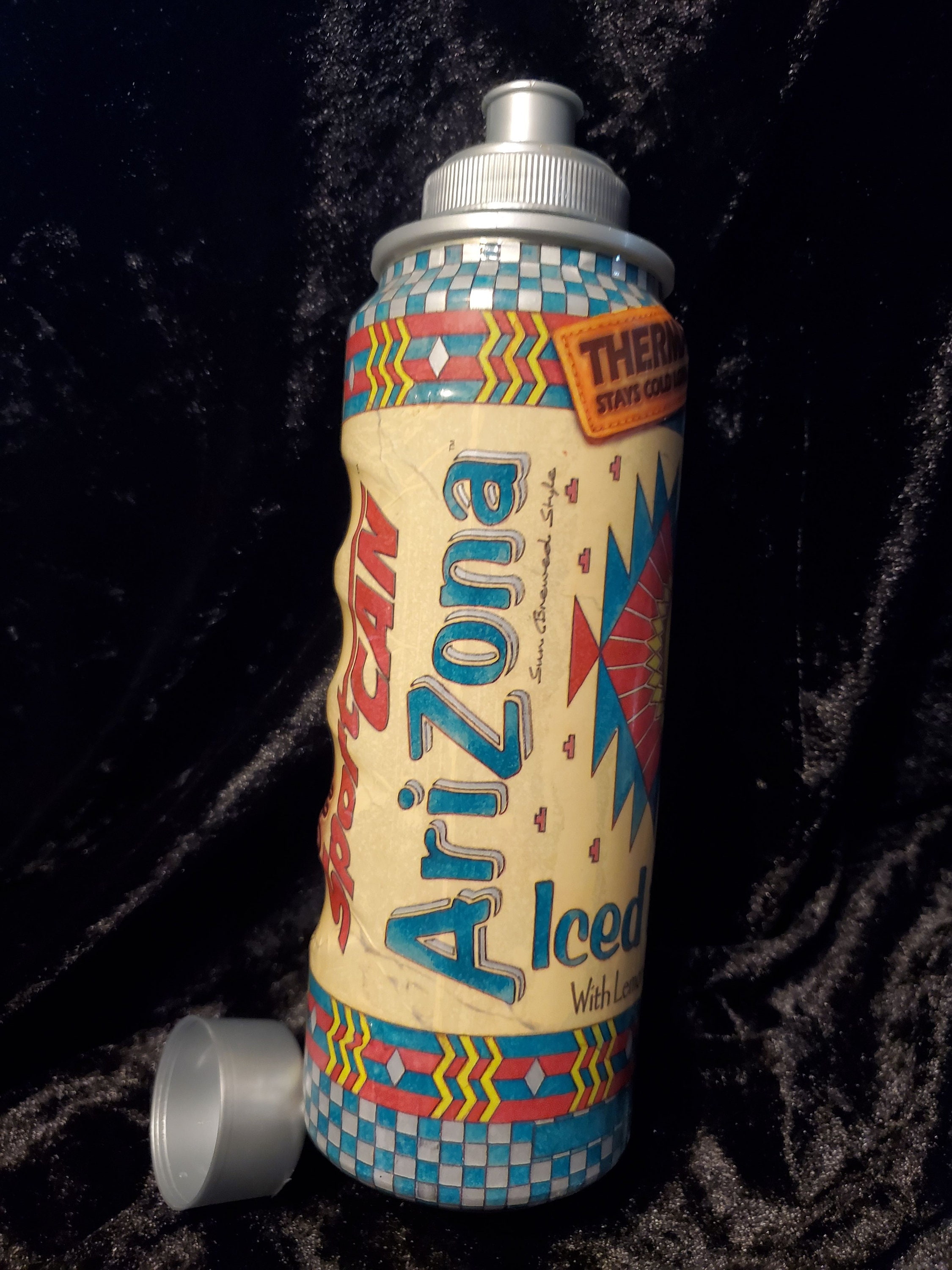 Vintage Bottle: ARIZONA Official Iced Tea Thermal Sports Can