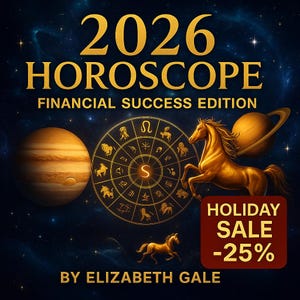 Horóscopo personalizado para 2026 • Leitura astrológica para carreira, amor e dinheiro • Previsões financeiras • Previsão do zodíaco • Download digital instantâneo