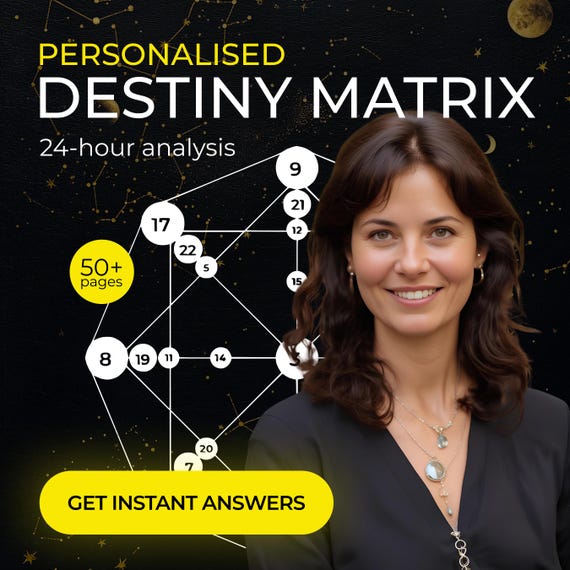 Personalized Destiny Matrix Reading 2026 • 50+ Page Astrology & Numerology Report • Career, Love, Karmic Insights • Fast 24-Hour Delivery