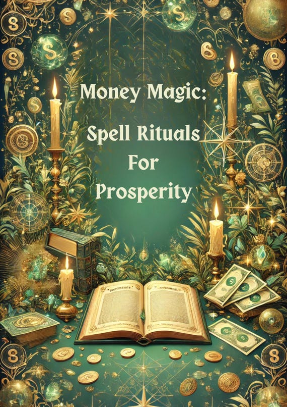 Money Spells Prosperity Rituals | Wealth Manifestation Grimoire | Business Growth & Abundance Magic Book | Digital Spellbook