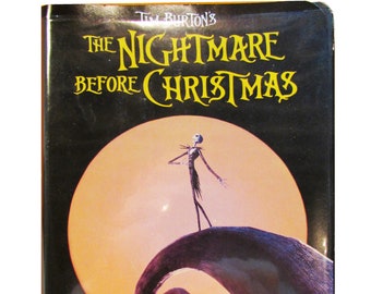 Nightmare Before Christmas, Tim Burton, VHS, Vintage