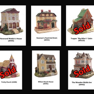 Liberty Falls Houses, American Collection, Vintage, Ceramic, group 4 - Etsy