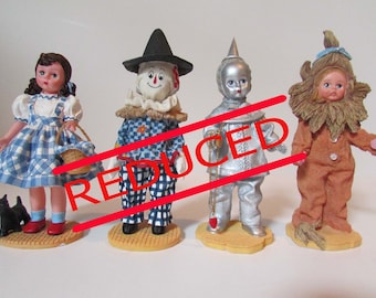 Wizard of Oz, Madame Alexander Figurines (Set of 4) Featuring Dorothy, The Scarecrow, The Tinman, and The Cowardly Lion