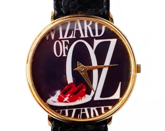 Watch With Wizard of Oz Logo, The Ruby Slippers, Unisex, Adjustable Band, Excellent Condition