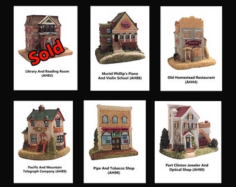 Liberty Falls Houses, American Collection, Vintage, Ceramic,  (Group 3)