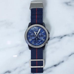 French Marine Nationale Elastic Watch Straps – Blue Red 20mm & 22mm
