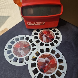 View-Master Viewer with 3 Zoo Babies Reels – Sawyer's 3D Viewer – Retro Toy – Collectible Gift