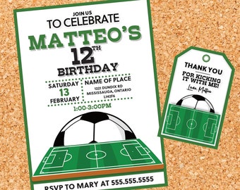 Soccer Birthday Invitation