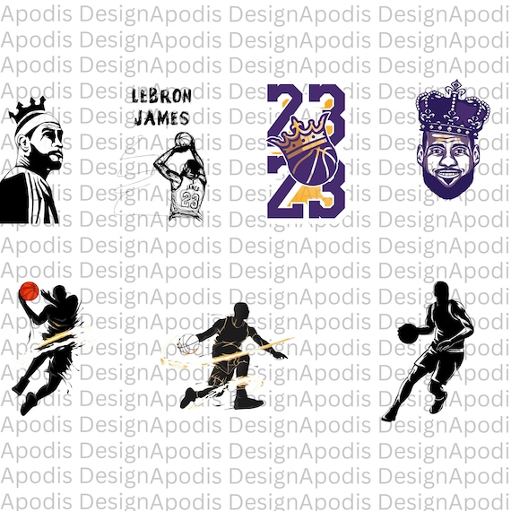 James 23 Svg Png Lebron James Lakers 23 Jersey Number Cut - Main Image