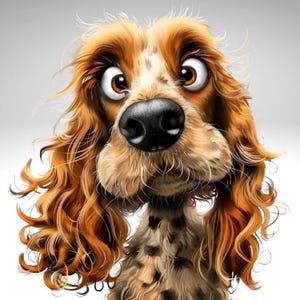 Images clipart chien original, images drôles de chien, clipart chien, clipart aquarelle, travaux manuels, PNG de haute qualité, fond Transparent, cocker