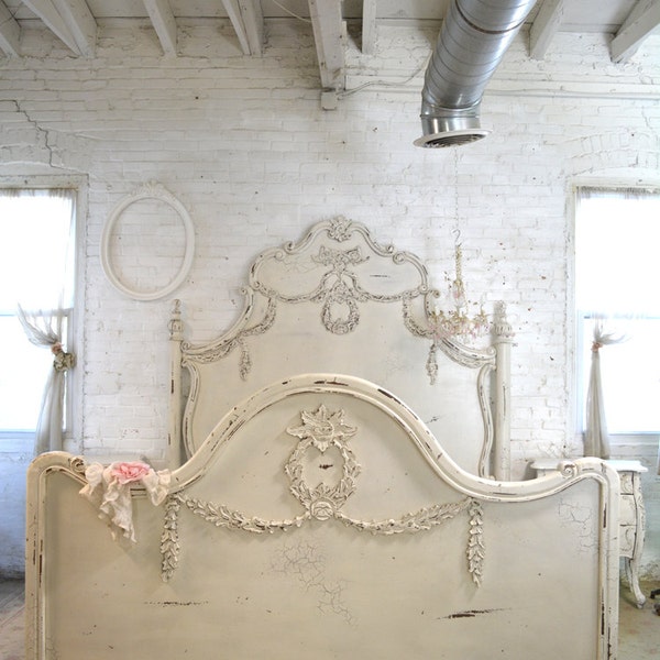 Painted Cottage Shabby Chic French Romantic Queen / King Bed