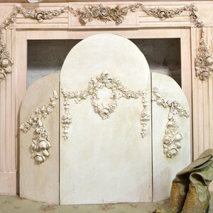 Painted Cottage Shabby Chic Pantalla de la Chimenea | Etsy