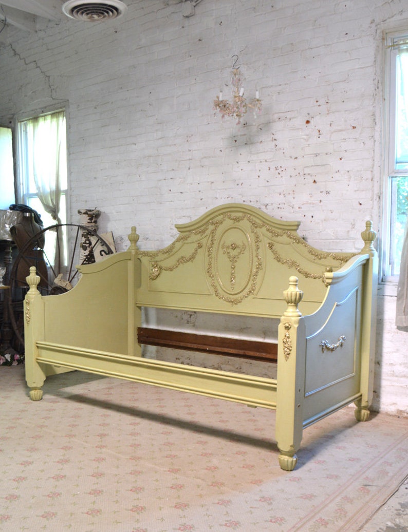 Painted Cottage Shabby Romantic Princess Rose Floral Day Bed Etsy