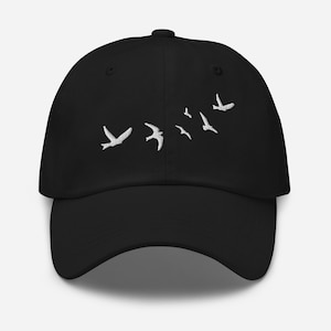 Cap swallows birds - Adjustable Unisex Dad Hat, Baseball cap, embroidered