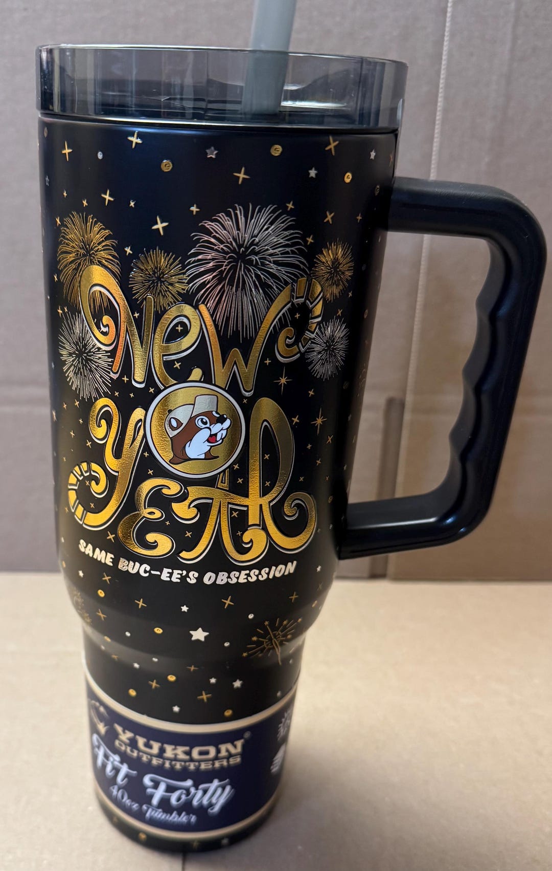 2025 Bucees New Years Tumbler Cup, Bucees 40 Oz Tumbler With Straw