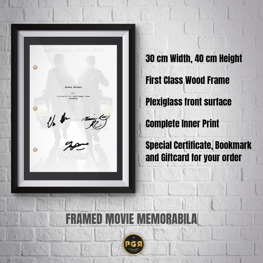 Green Hornet | Copy Signed Script Buy Movie & TV Scripts Online - High ...