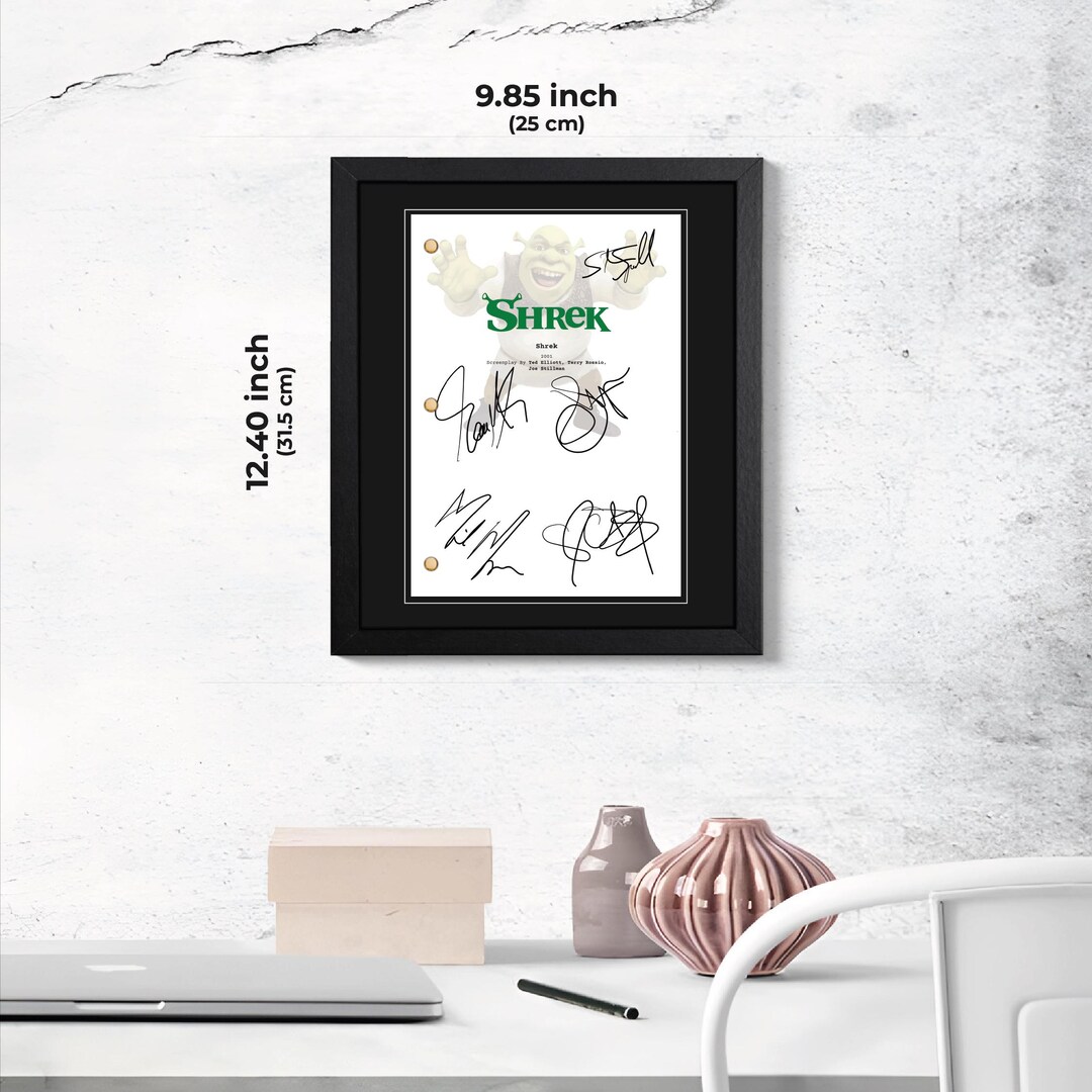 Shrek | FRAMED | Copy Signed Script Buy Movie & TV Scripts Online ...