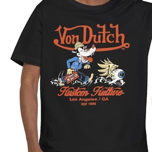 Vintage Style von Dutch T-Shirt, Retro Graphic Tee for Men and Women, Classic Motorcycles Top, Hipster Clothing, Cool Urban Shirt, Unisex