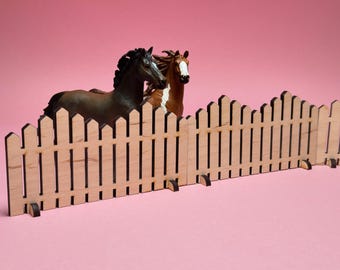 Horse fences for toy horses such as Schleich