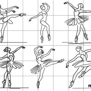 Beautiful Ballet Dancer Bundle SVG and PNG