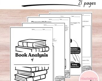 Student Book Analysis Booklet | Literacy Activities