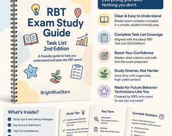 RBT Exam Study Guide: 2nd Edition Task List (Digital Download)
