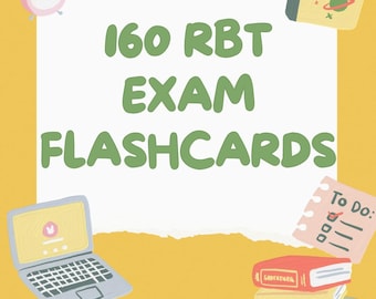 RBT Exam Prep: 160 Study Flashcards (PDF Download)