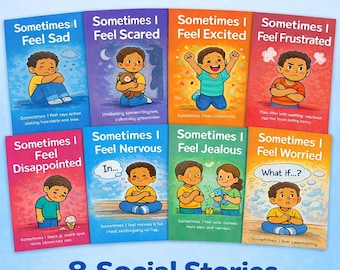 Understanding My Feelings Social Stories | Printable Autism & ABA Emotional Regulation Supports (PDF)