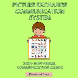 PECS, Cartões de Comunicação Imprimíveis, Auxílio Visual, Ferramentas de Comunicação Não Verbal, Terapia da Fala, Comunicação do Autismo, ferramenta de análise comportamental