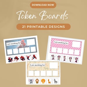Themed Token Boards: ABA Reward Chart (Digital Download)