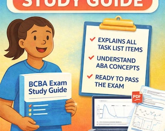 BCBA Exam Study Guide, Task List Aligned (Printable PDF)