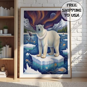 Arctic Sentinel | Wildlife & Animals | Premium [Metal/Canvas/FineArtPaper/Framed] Wall Art Print | Modern Home Decor | Ready to Hang