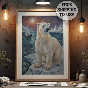 Arctic Sentinel | Wildlife & Animals | Premium [Metal/Canvas/FineArtPaper/Framed] Wall Art Print | Modern Home Decor | Ready to Hang