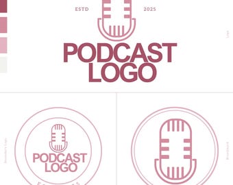 DIY Podcast Branding Kit: Logo, Cover Art, & Social Media (Canva Template) Logo Creator